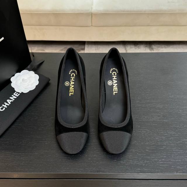 Chane* | Chanel 25Ss Spring/Summer New Arrival Sexy Pearl Heeled Pumps Classic A