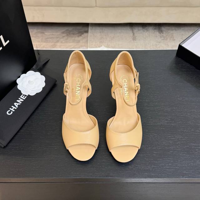 Chane* | Chanel 25Ss Spring/Summer New Arrival Sexy Pearl Heeled High-Heel Sanda