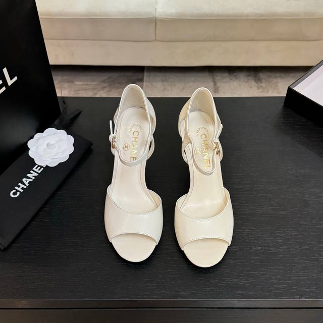 Chane* | Chanel 25Ss Spring/Summer New Arrival Sexy Pearl Heeled Sandals A Class