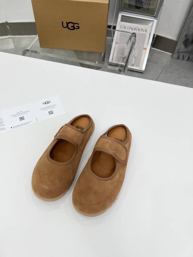 Factory Release 2025 Hottest Ugg Sheepskin Mary Jane Slides In 3 Colors. Second