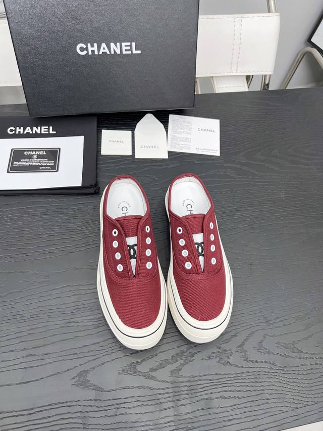 Factory-Direct Chanel Canvas Cookie Shoes. The New Retro Canvas Series Presents