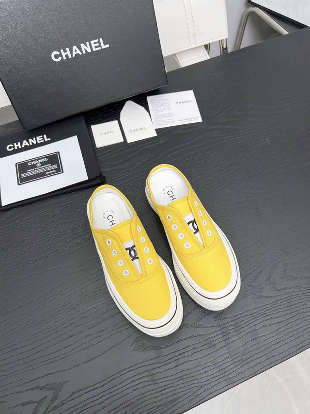 Factory-Made Chanel Canvas Cookie Shoes. The New Retro Canvas Series Presents A