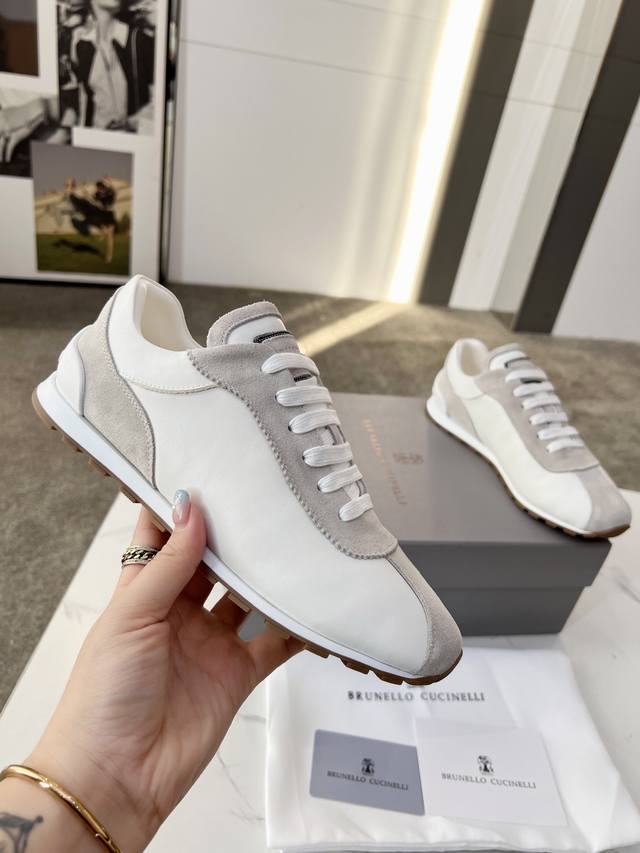 Bc Gift Early Spring New Arrival] Brunello Cucinelli Women's Calfskin Leather Pa