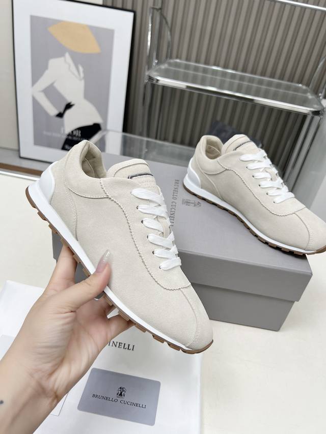 Bc Gift Early Spring New Arrival] Brunello Cucinelli Women's Calfskin Patchwork