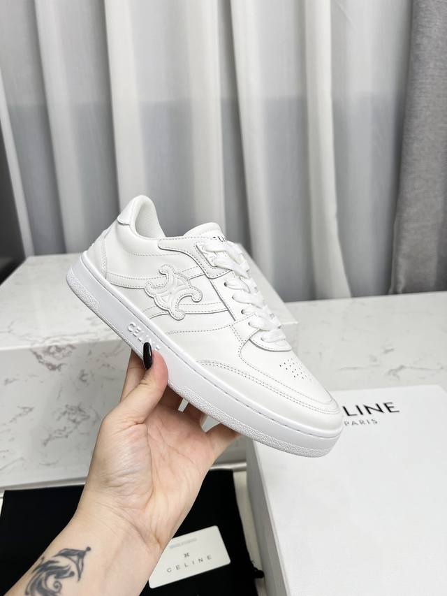 Ct-11 Celine Spring/Summer Arc De Triomphe Logo Casual Sneakers For Couples, Siz