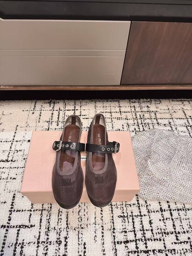 Miu Miu Classic Ballet Shoes Infused With The Graceful Essence Of Ballet, These