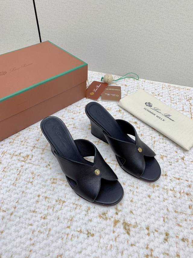 Factory-Direct High-End Loro Piana 25 Summer's Latest Vera Series Flat-Heeled Hi