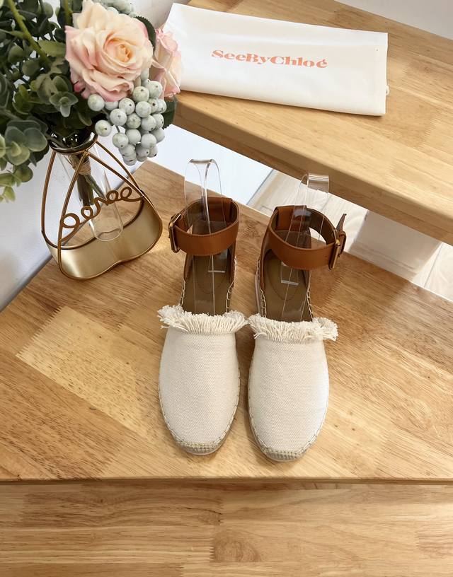 Canvas Chloe Kooi Top-Tier Counterfeit Goods, Highest Version, Fisherman Shoes,