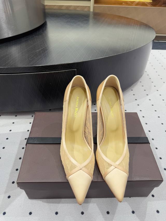 Elegant Single Shoes, Imported Silk + Lace, Lining: Sheepskin, Sole: Cowhide Lea