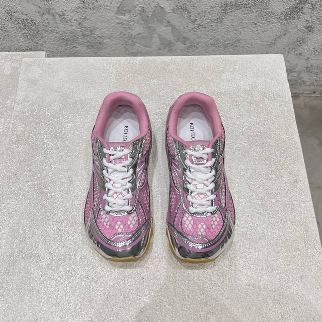 Bottega Venet* Bv's Latest Orbit Series Couple's Edition Retro Mesh Casual Sneak