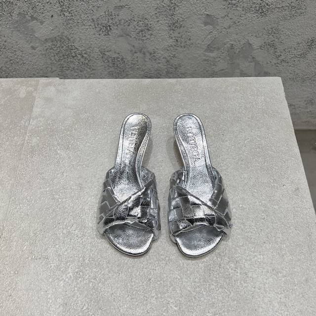 Bottega Venet* The Latest And Most Classic Cat-Heel Sandals! Twisted Woven Strap