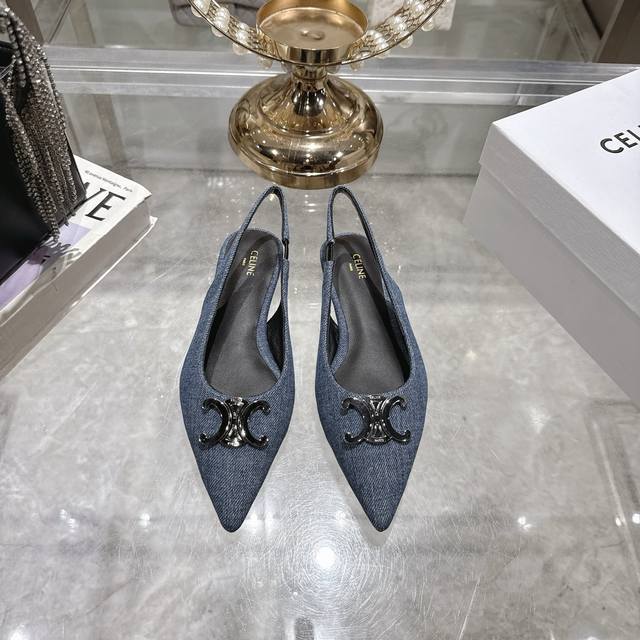 Factory Release: Celine 25 New Color New Style Arc De Triomphe Cat-Heel Sandals