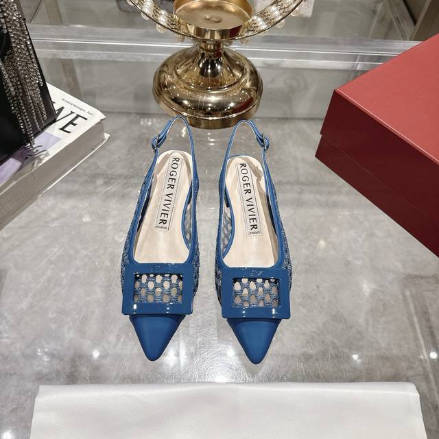 Factory Roger Viv*Er 2025 Early Spring New Arrival Hollow-Out Sandals With New C