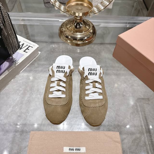 Factory-Direct Miu Mi* 25Ss Early Spring New Arrival Dexun-Style Loafers Officia