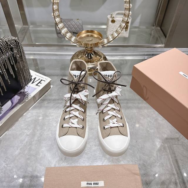 Factory Single Shoes Short Boots Miu Miu Miu Miu 25Ss Spring/Summer New Retro Ca