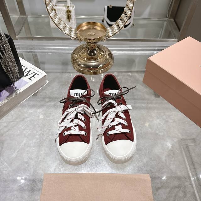 Factory Miu Miu Miu Miu 25Ss Spring/Summer New Retro Casual Shoes This Season, M