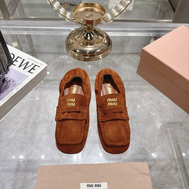 Factory-Direct Miu Miu 25Ss Early Spring Runway New Arrival Slip-On Mary Jane Ba