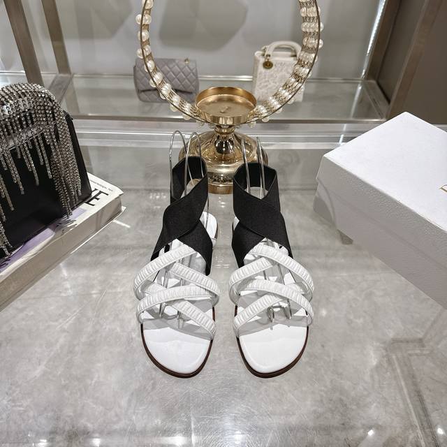 Factory-Direct Dior*Dior 2025 Ss Spring/Summer New Arrival Fairy Sandals 1:1 Aut
