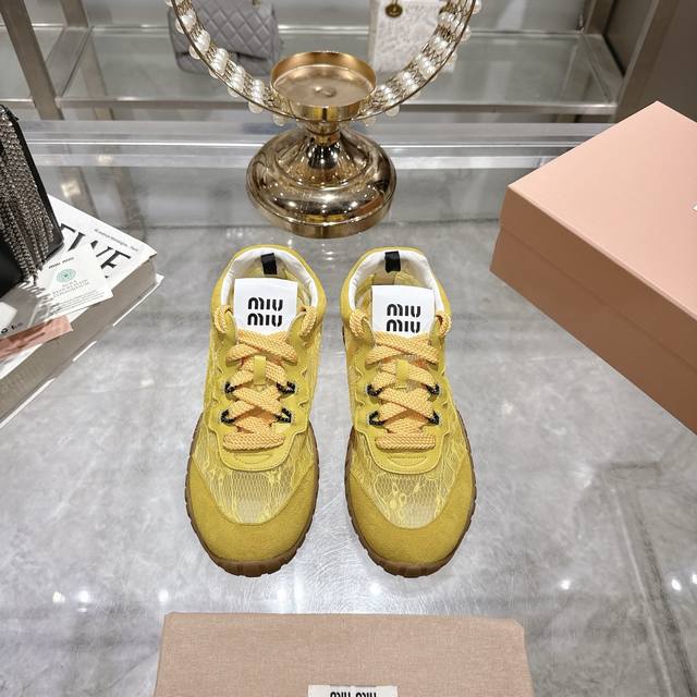 Factory-Made Miu Miu 25 Cookie Shoes, Agan Casual Sneakers, Summer New Arrival,