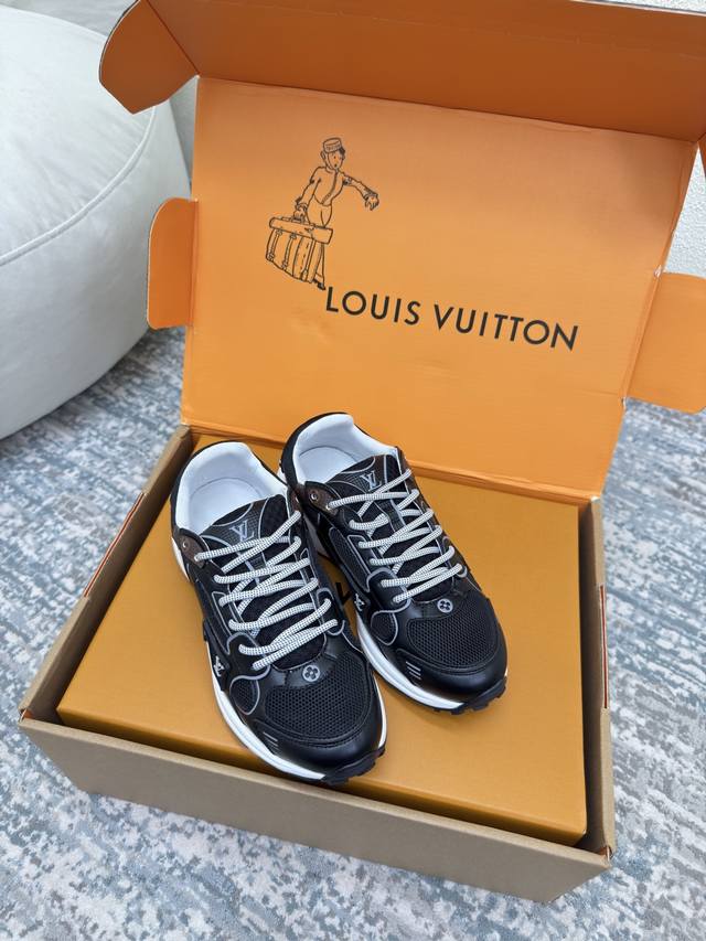 Lv Louis Vuitton L Donkey Brand Olympia Series Men's 10 Black Lv Louis Vuitton L
