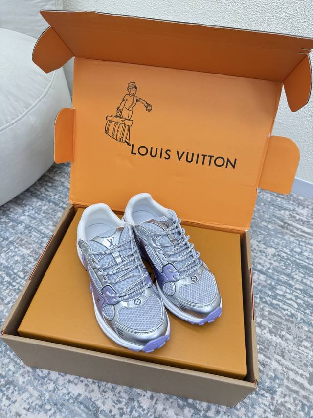 Lv Louis Vuitton L-Series Olympia Collection Men's Size 10 Purple Lv Louis Vuitt