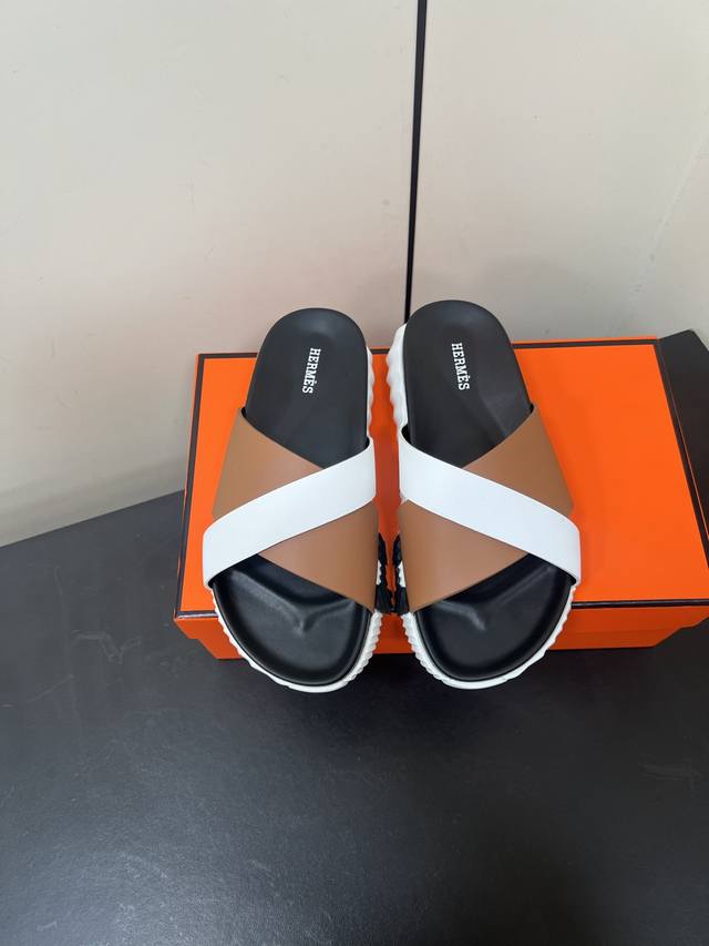 Men's Herm S Kazimir Series Cross-Strap Waterproof Platform Sandals Retro Uncle'