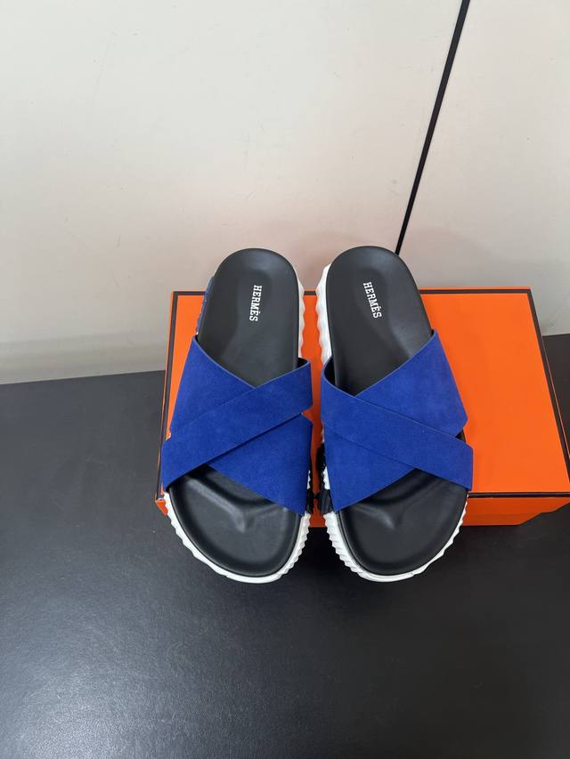 Men's Herm S Kazimir Series Cross-Strap Waterproof Platform Sandals Retro Uncle'