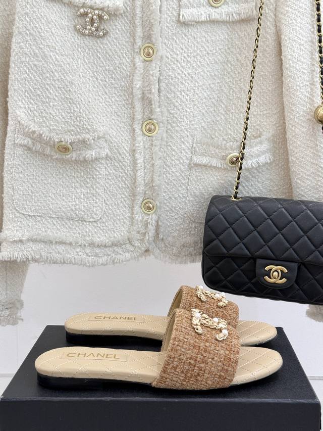 Factory Price Chane* | Chanel Classic Spring/Summer Double C Chain Buckle Sandal