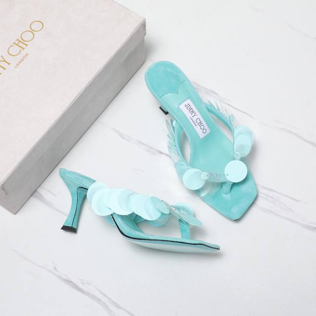 Jimmy Choo Zhou Yangjie Staz Pointed-Toe Bow-Knot Mule High-Heel Shoes Staz Slin