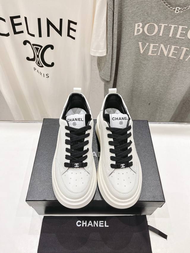 High-Version Factory-Made Chane* Little Chanel 2025Ss Latest Cookie Shoes Curren