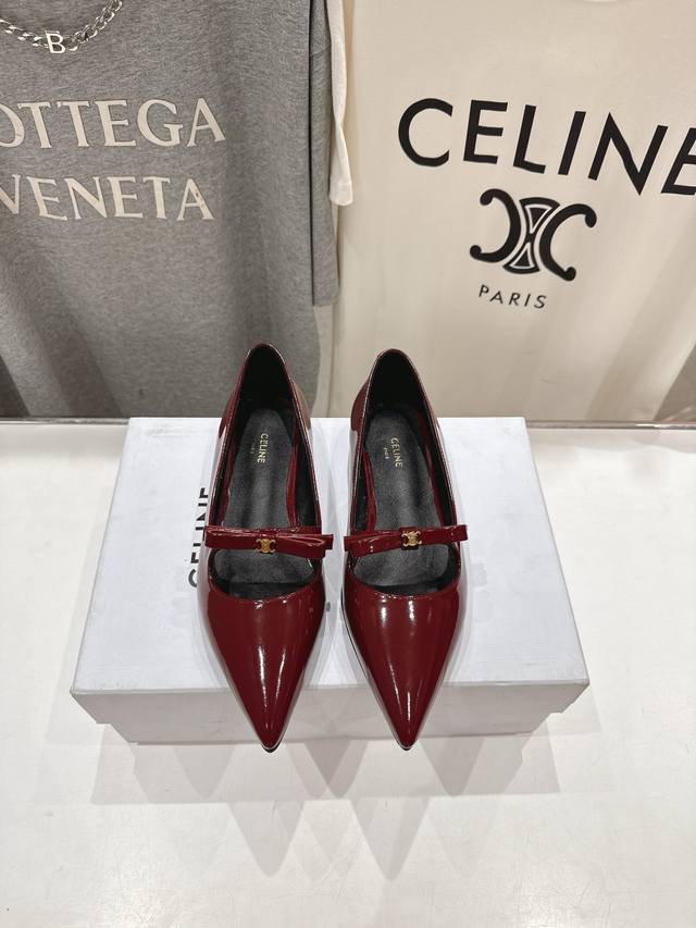 High Version Factory-Made Celine 25Ss Early Spring's Most Beautiful Pointed-Toe