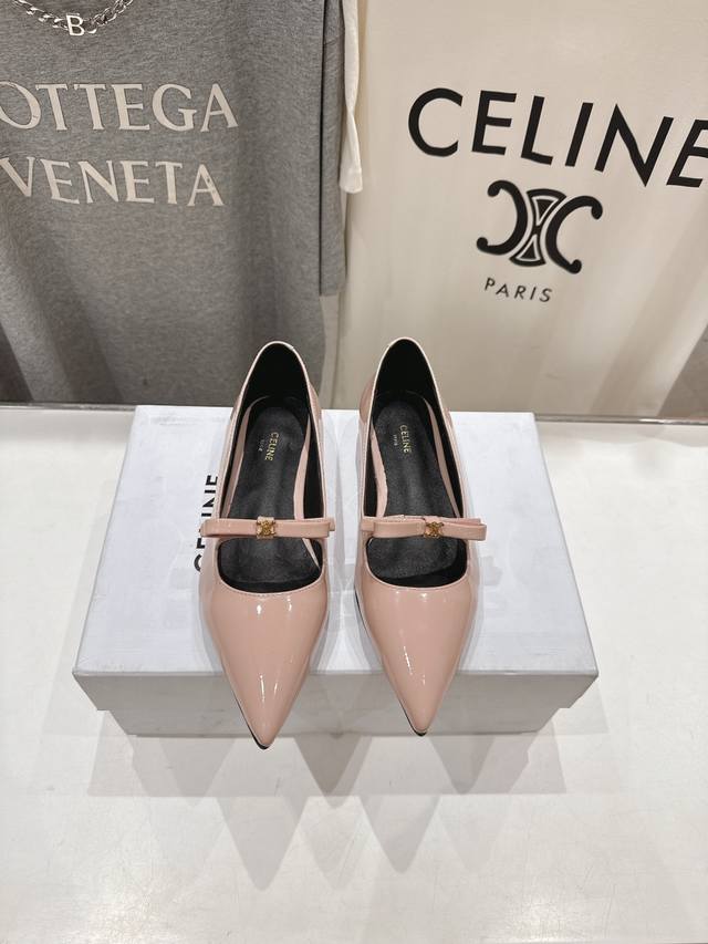 High Version Factory Release Celine 25Ss Early Spring Most Beautiful Pointed-Toe