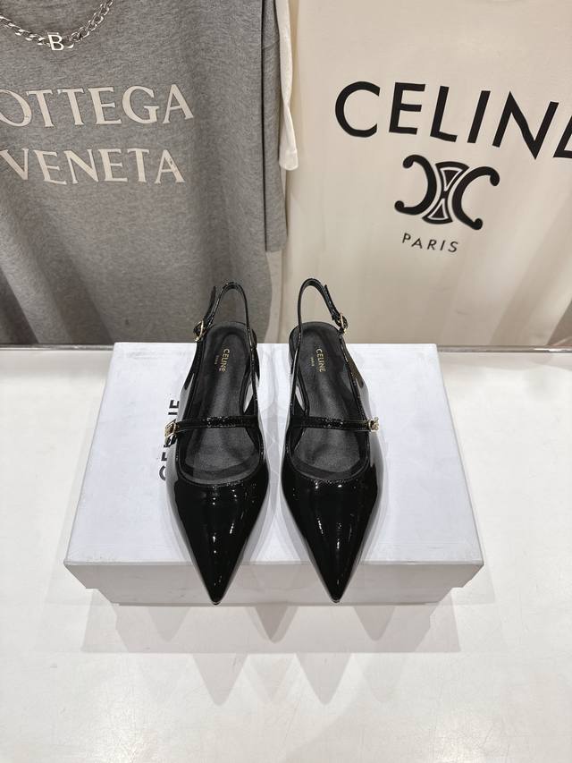 High-Quality Version, Celine 25Ss, The Most Beautiful Pointed-Toe Flat Mary Jane