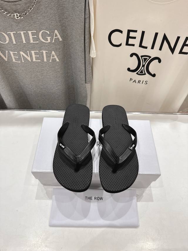 High Version Factory Release The Row 2025Ss Summer New Style Thong Sandals, Flip