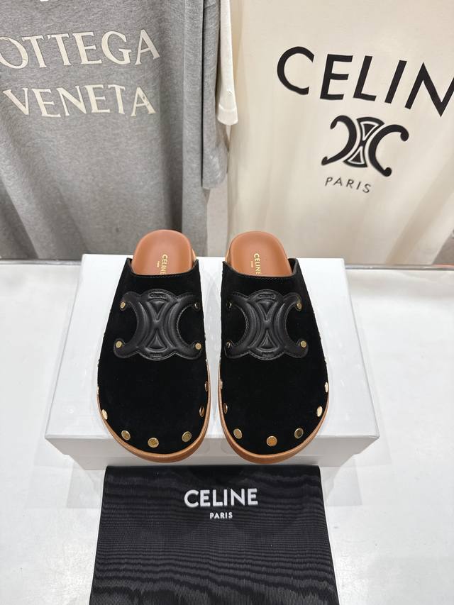 High-End Version Celine* 2025 Ss Spring/Summer New Arrival Birkenstock-Inspired