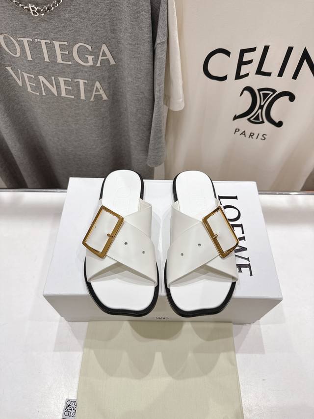 High-End Version Loewe 2025 Ss New Retro-Style Flat Sandal ~ A Hit On Xiaohongsh