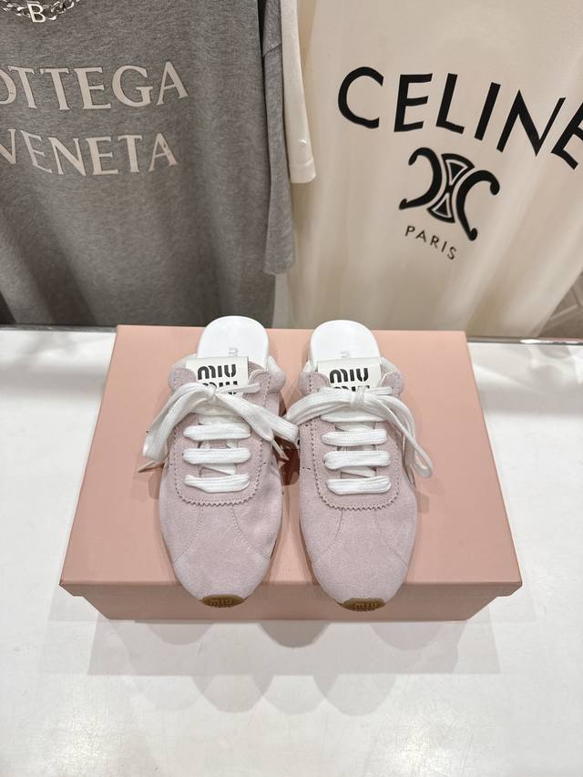 Top-Tier Factory-Direct. Leather Upper. Miu Miu 2025 Spring/Summer New Arrival L