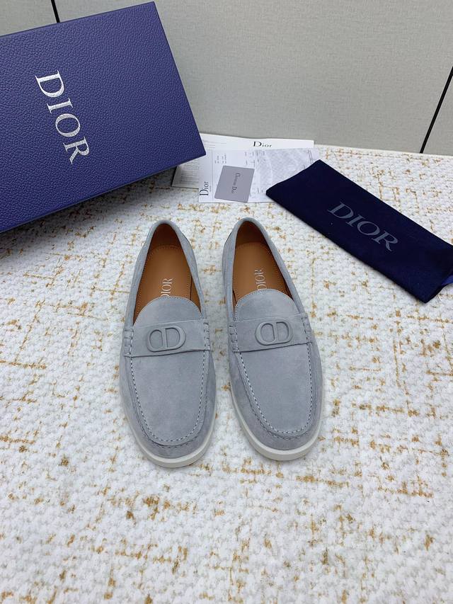 Factory-Made High-End Version Dior 2025 Spring/Summer New Model Casual Leather S