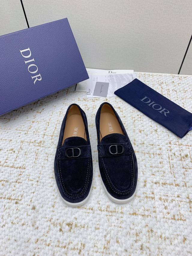 Factory-Direct High-End Version Dior 2025 Spring/Summer New Arrival Casual Leath