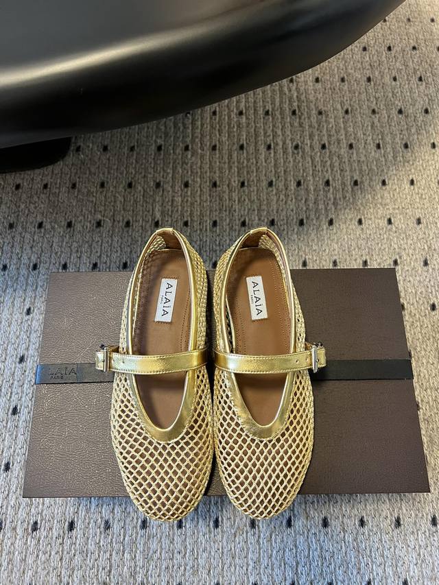 Exclusive New Arrival Alaia 25 Runway-Inspired Flat Mesh Ballet Shoes. After All