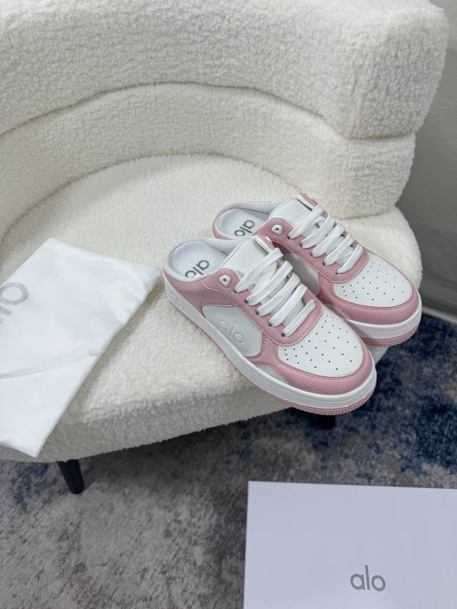 Orange Factory Price P Alo Color-Block White Sneakers Thick-Soled Athletic Shoes