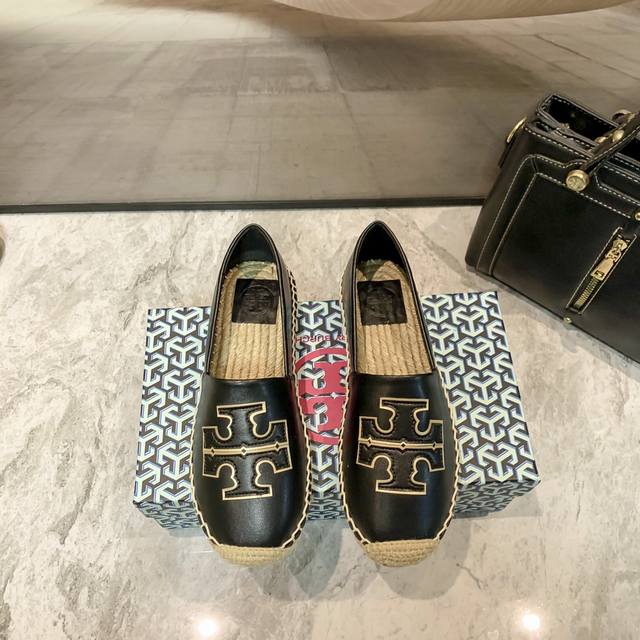Orange Factory Price P Tory Burch Summer New Arrival Tb Straw-Woven Fisherman Sa