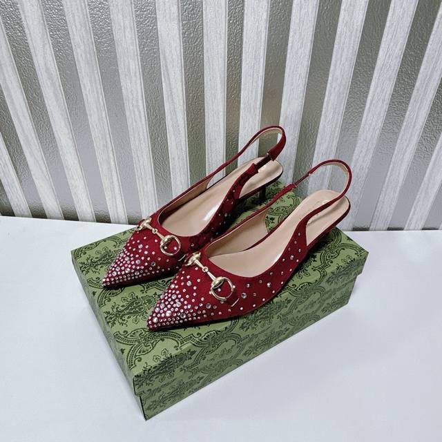 Orange Factory Price P Custom Edition Gucci New Arrival Water Crystal Pointed-To