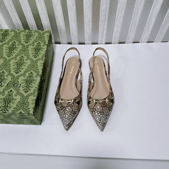 Orange Factory Price P Custom-Made Gucci New Arrival Water-Drilled Pointed-Toe H