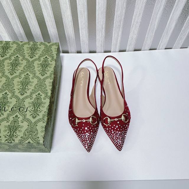 Orange Factory Price P Custom Edition Gucci New Arrival Water Crystal Pointed-To