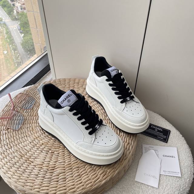 Orange Factory Price P Chanel New Arrival Panda Casual Sneakers Thick-Soled Whit