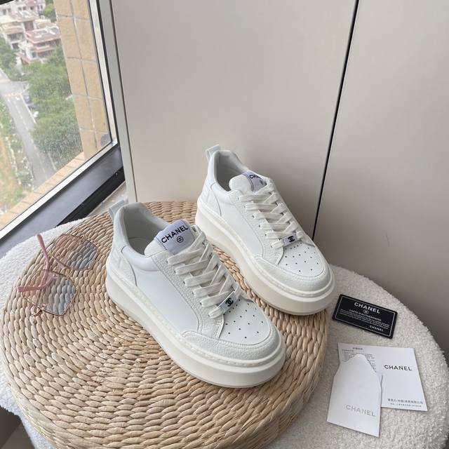 Orange Factory Price P Chanel New Arrival Panda Casual Sneakers Thick-Soled Whit