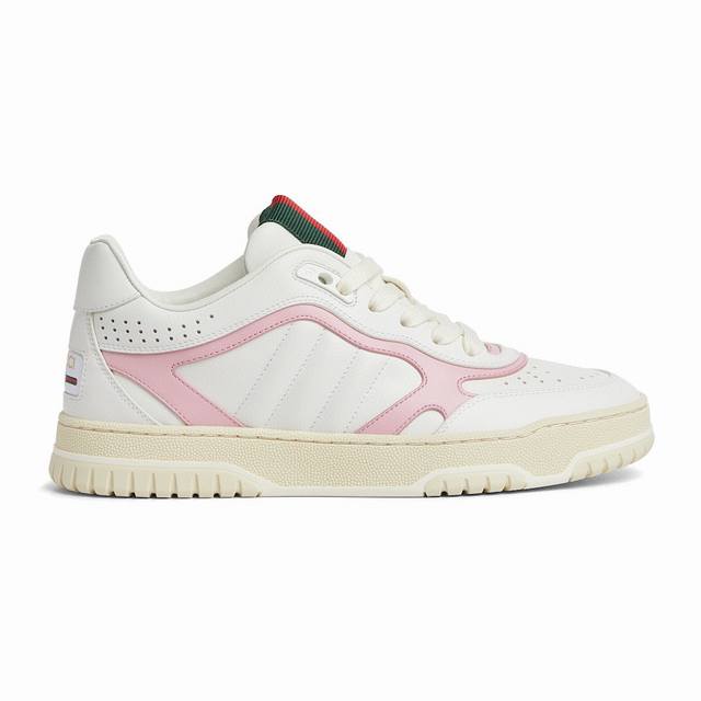 gucc* Gucci Re-Web Series Couple's Leather Sneakers With Webbing As The First