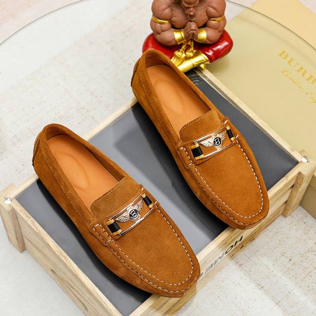 Factory P Price P Burberry Burberry Genuine Original Single High-End Moccasins E