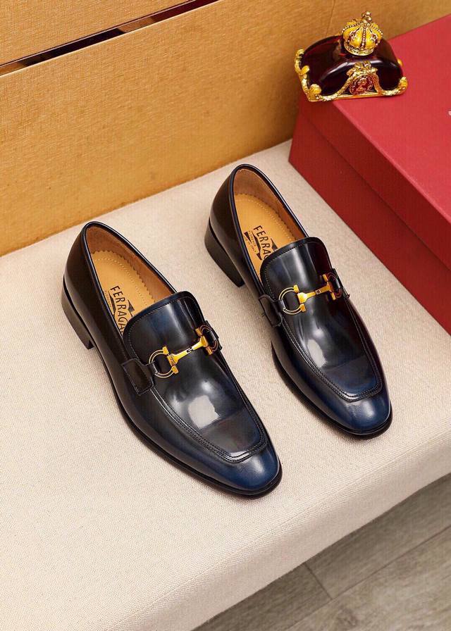 Product Trademark Ferragamo Salvatore Ferragamo Casual Leather Shoes Regular Siz